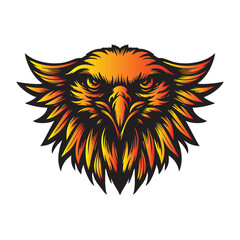 elegant eagle head vector design