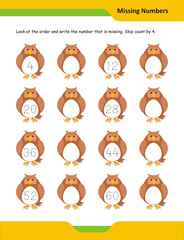 Count by 4s and fill in the missing numbers, Trace and write missing numbers by 4s, Kindergarten skip counting worksheet, Count by fours number tracing, Skip counting by 8s practice sheet