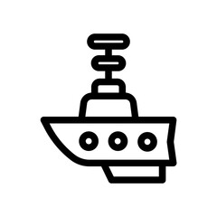 Obraz premium Army Ship Icon