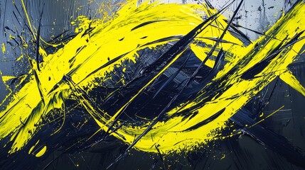 Clashing Neon Splashes A Dynamic Abstract Artwork in Bold Contrasting Colors