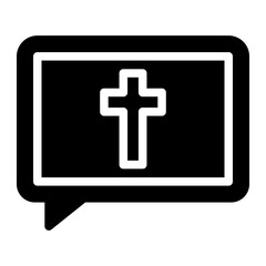 Fototapeta premium message glyph icon
