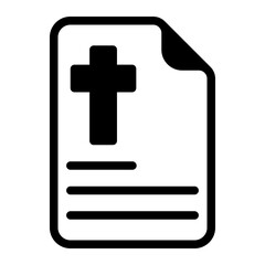 Obraz premium sermon glyph icon