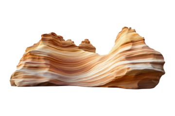 Rock formation isolated on transparent or white background, png