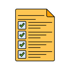 Task List Icon Illustration