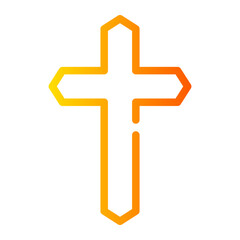 christianity gradient icon