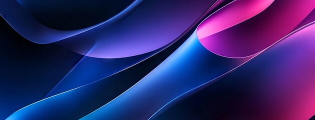 Futuristic Abstract Background with Blue and Purple Gradient. AI generated illustration