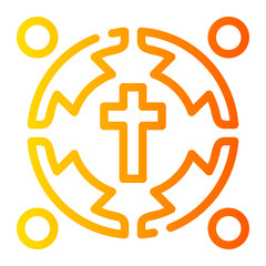 Obraz premium people gradient icon