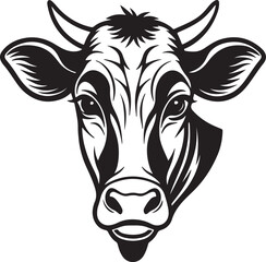 Vector silhouette of a black horse head against a plain white background, emphasizing its graceful features