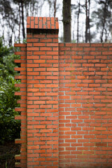 the end of a brick wall