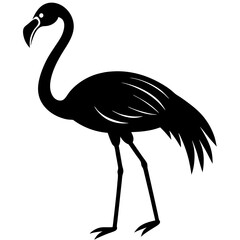 Obraz premium Flamingo silhouette vector illustration