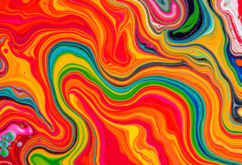 Abstract Paint Swirls