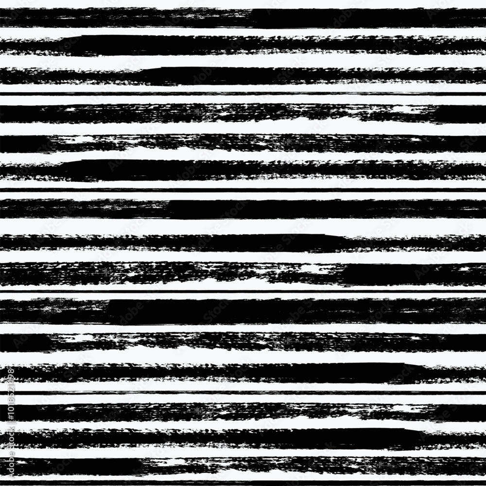 Aufkleber vector stripes pattern. seamless black and white brush stroke background. striped print with distres