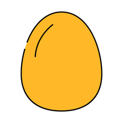 egg food hen line icon vector. egg food hen sign. isolated symbol illustration