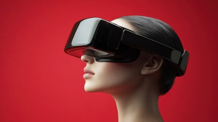Chic VR headset featuring bold shaping and angles