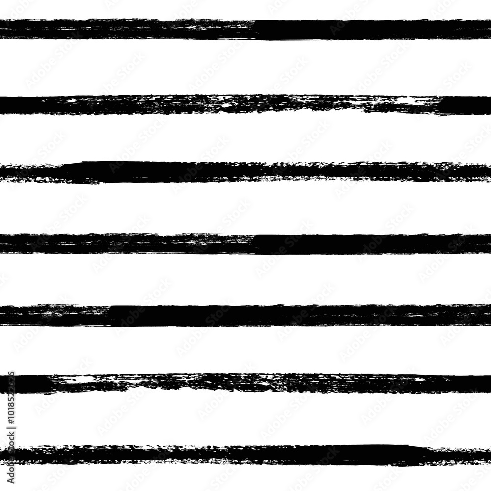 Aufkleber vector stripes pattern. seamless black and white brush stroke background. striped print with distres