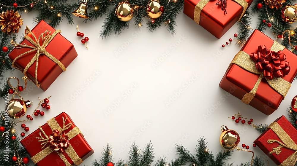 Poster isolated on white background with side space for letters 3d-render clay style reindeer figure and ho