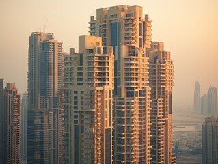 Obraz premium Dubai's Soaring Architectural Wonders