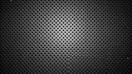 Abstract Metal Texture with Repeating Circular Cutouts