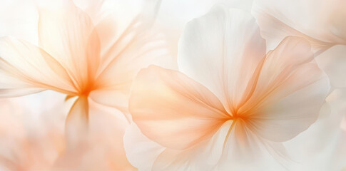 Delicate petals and soft blossoms in dreamy pastel hues