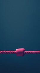 Abstract minimalist boxing ropes, stark contrast against a smooth background, emphasizing simplicity and form in a dynamic setting
