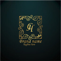 Web creative initial c h latter logo design with modern business vector template. luxury new c h logo design. creative isolated  c h monogram logo