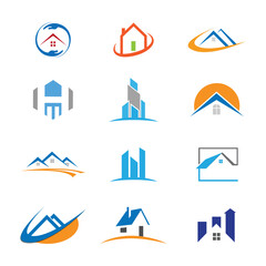 Real Estate Group Logo Design icon design 