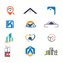 Real Estate Group Logo Design icon design 