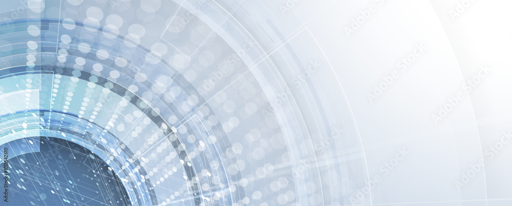 Aufkleber Data streams flowing through abstract networks