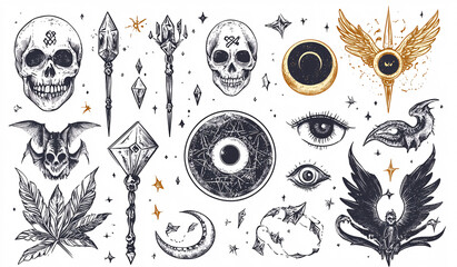 Occult Tattoo Designs.