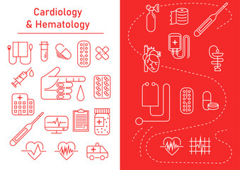 Medical icons (cardiology)