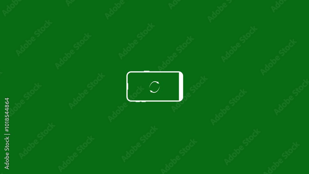 Poster rotate your phone animation video element. turn and rotate your device smartphone icon animation