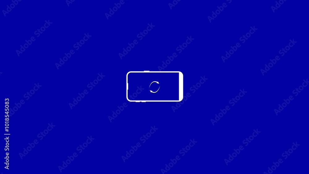 Poster rotate your phone animation video element. turn and rotate your device smartphone icon animation