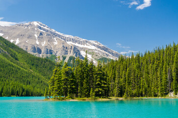 Majestic mountain lake in Canada.