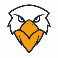 Eagle Head Mascot Vector Logo icon illustration