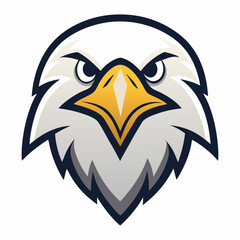 Eagle Head Mascot Vector Logo icon illustration