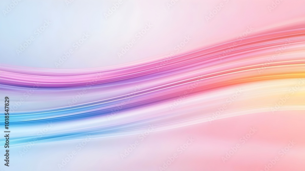 Poster radiant rainbow light trails - a dreamy abstract background with gentle transitions and glowing patt