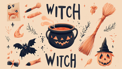 Witch Illustration.