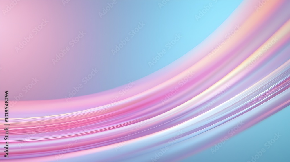 Poster radiant light waves - dreamlike abstract background with fluid design and prismatic swirls for creat