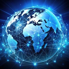 Global Connection Lines Data Exchange, Pandemic, Computer Virus