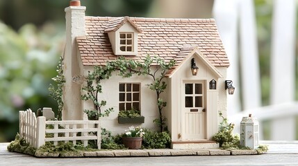 Charming Handcrafted Miniature House with Artisan Details - Sustainable Design and Cozy Bespoke Interiors for Unique Home Decor