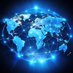 Abstract Digital Network Sphere