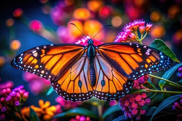 Obraz premium Breathtaking close-up images of Monarch butterflies, perfect for nature enthusiasts, conservation advocates, and educators. Discover the beauty and importance of these remarkable creatures.