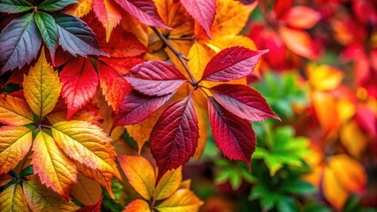 Fototapeta premium Bright and lively autumn leaves clip art, featuring various stunning colors. Perfect for adding a seasonal touch to your designs and enhancing autumn-themed decorations.
