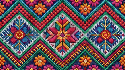 Bright and lively stitch vector designs ideal for all craft projects, textiles, and digital applications. Infuse your creativity with these dynamic, colorful resources today!