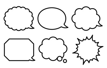 Fototapeta premium 吹き出しセット