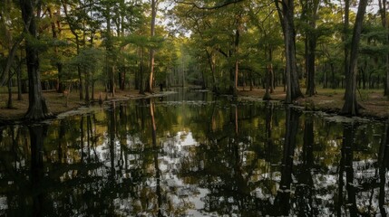 A Reflection in the Forest's Embrace