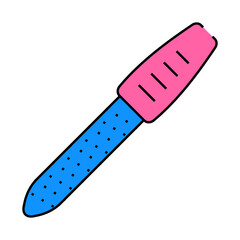 nail file hygiene line icon vector. nail file hygiene sign. isolated symbol illustration