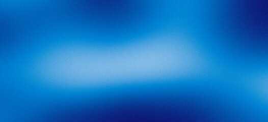 Blue light glowing grainy gradient, noisy texture abstract background cover design banner header.