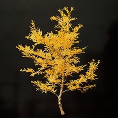 Golden Tree Branches in Autumn: A Study in Nature's Palette