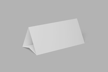 Landscape tent card for mockup